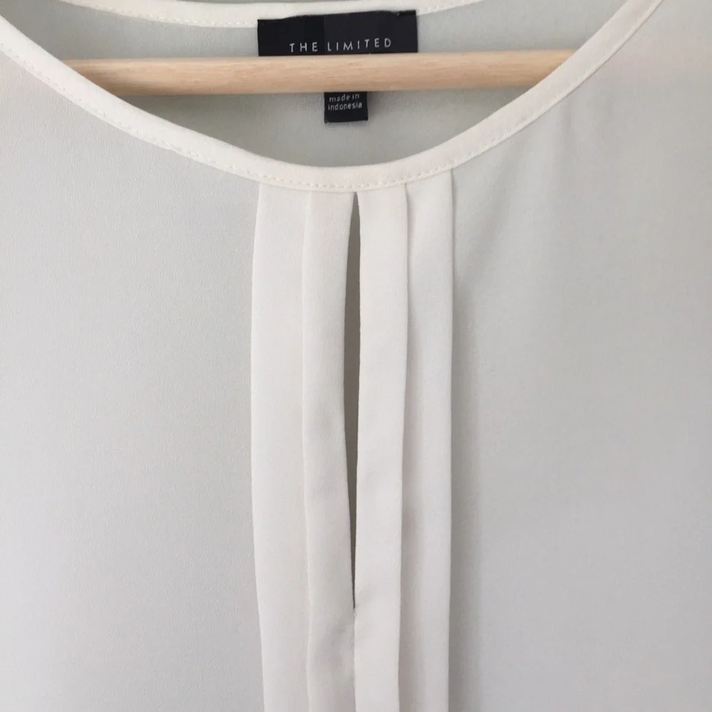 The Limited Pleated Front Ruffle Shell - Picture 3 of 3